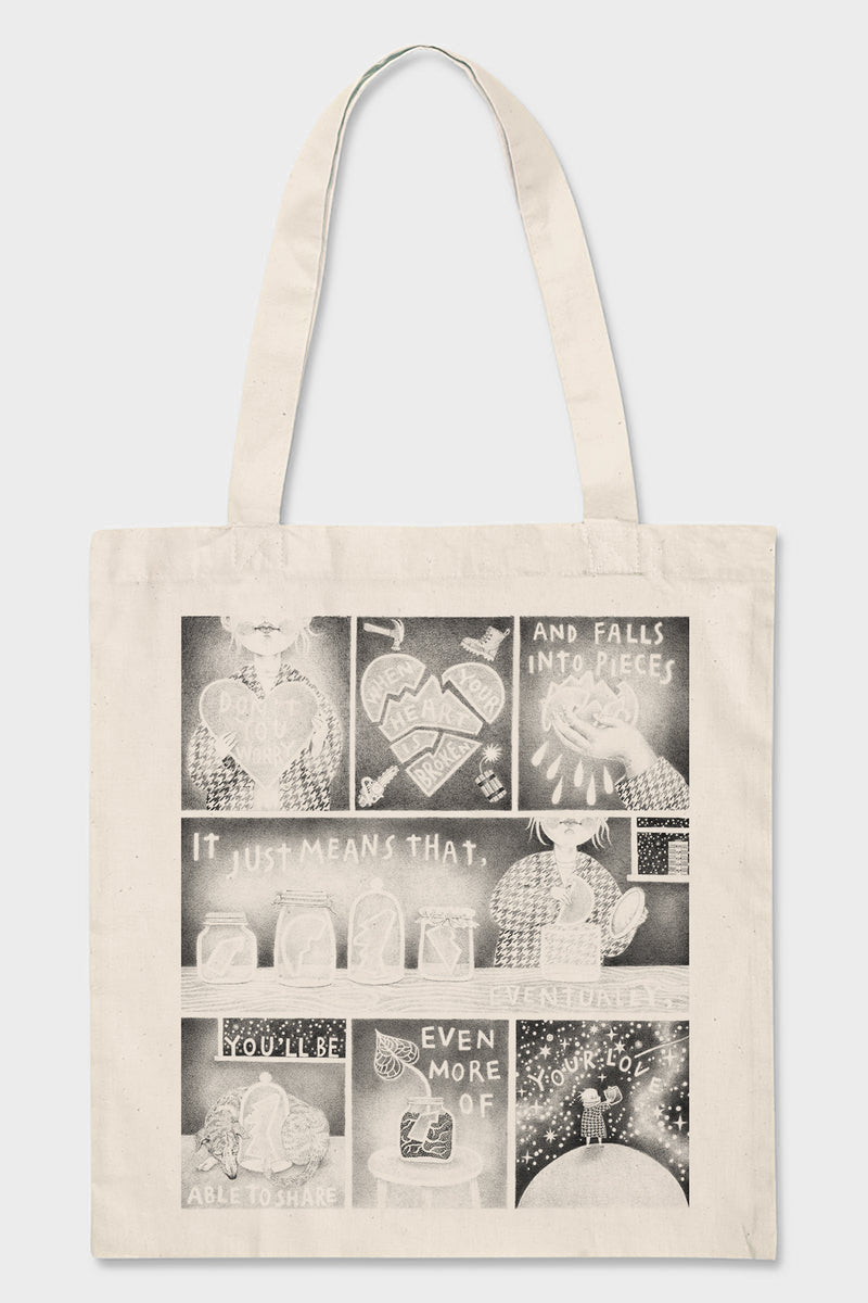 Love Southsea pink logo tote bag