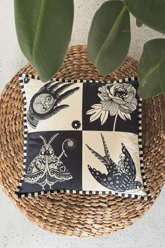 Orders Closed - Wonderland Cushion - Bird and Hand