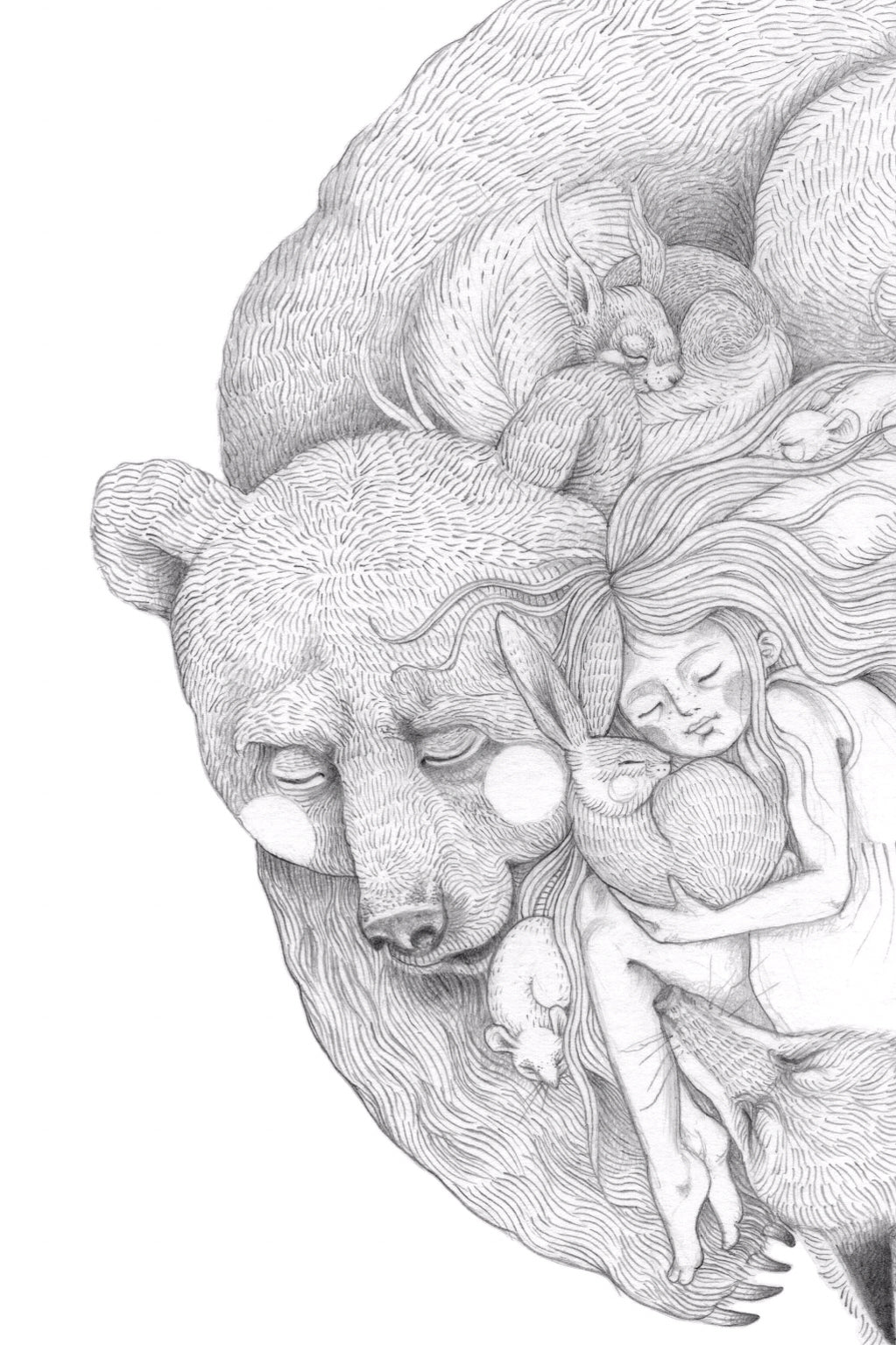 'The Big Hug' Fine Art Print - A4 - Sold out