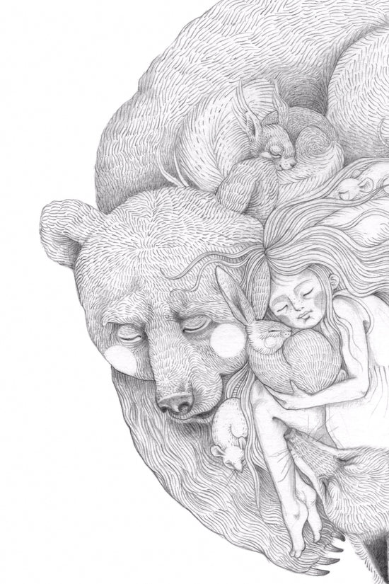 Load image into Gallery viewer, &amp;#39;The Big Hug&amp;#39; Fine Art Print - A4 - Sold out
