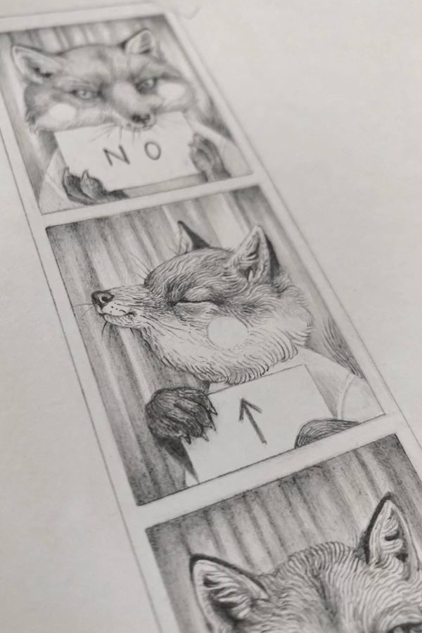 Load image into Gallery viewer, &amp;#39;No Fox Given&amp;#39; Fine Art Print - A5 - Sold out
